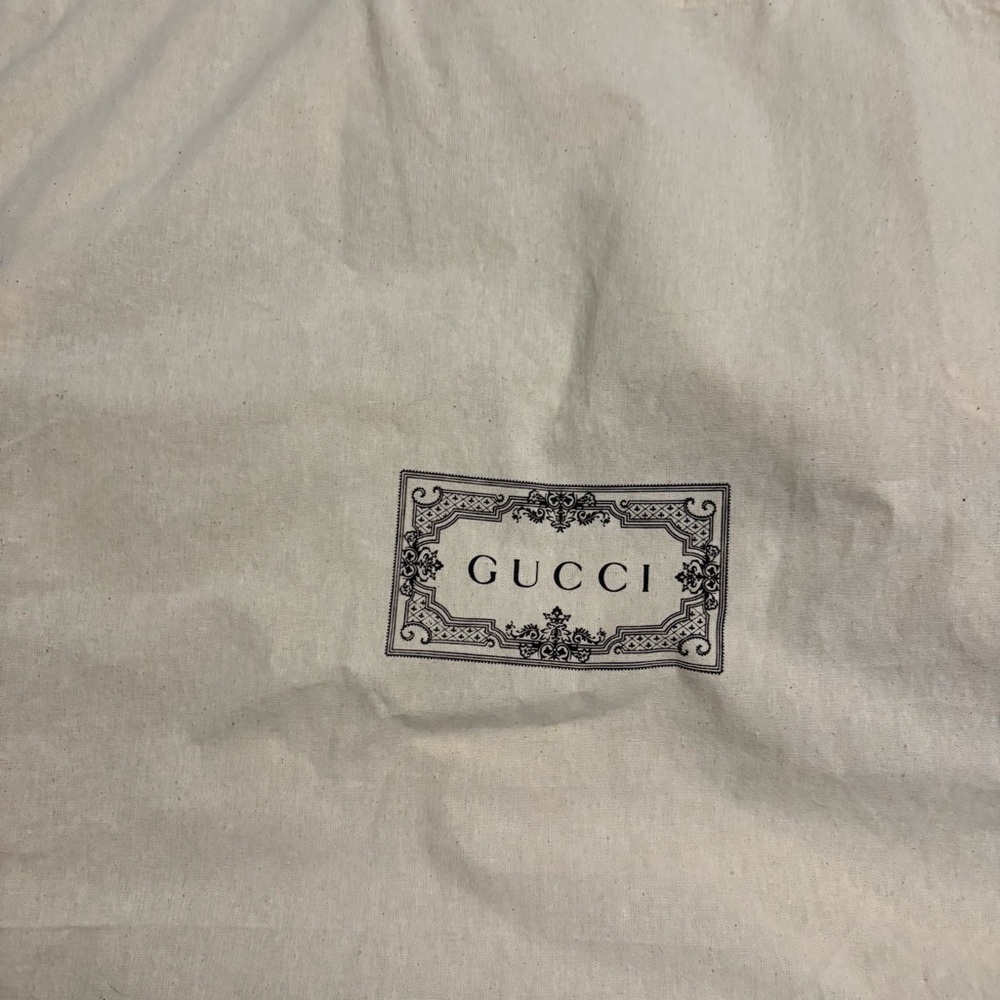 GUCCI Logo Cotton Dust Bag Tote Sustainable Shopping - Picture 3 of 6